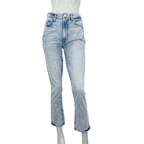 MOTHER SUPERIOR The Swooner Rascal Ankle Denim Jeans Signs & Symbols sz 26 - Picture 2 of 14